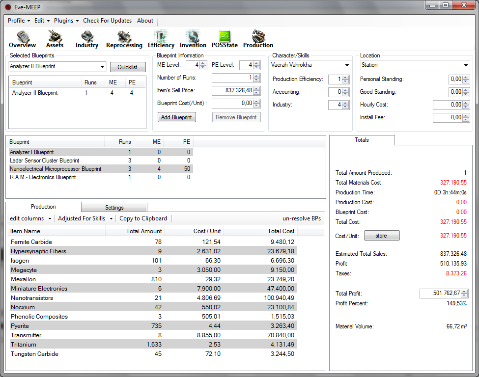 Profile Management Tool – EVE Online